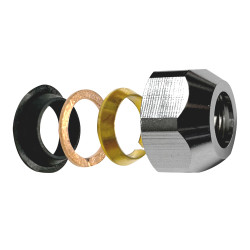 Matica 3/8" k rohov�mu ventilu s tesneniami, pochr�movan�