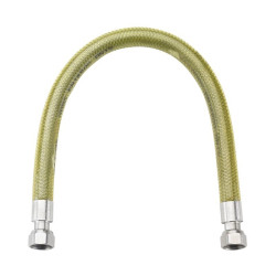 Hadica flexi plyn 1/2" x 1/2" FF pogumovan, norma UNI EN14800